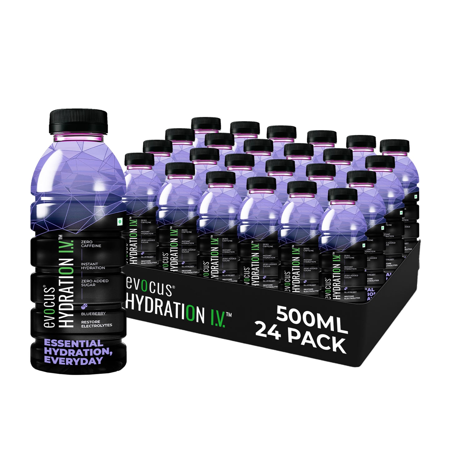 Hydration I.V. Electrolytes Drink - Blueberry (500ml)