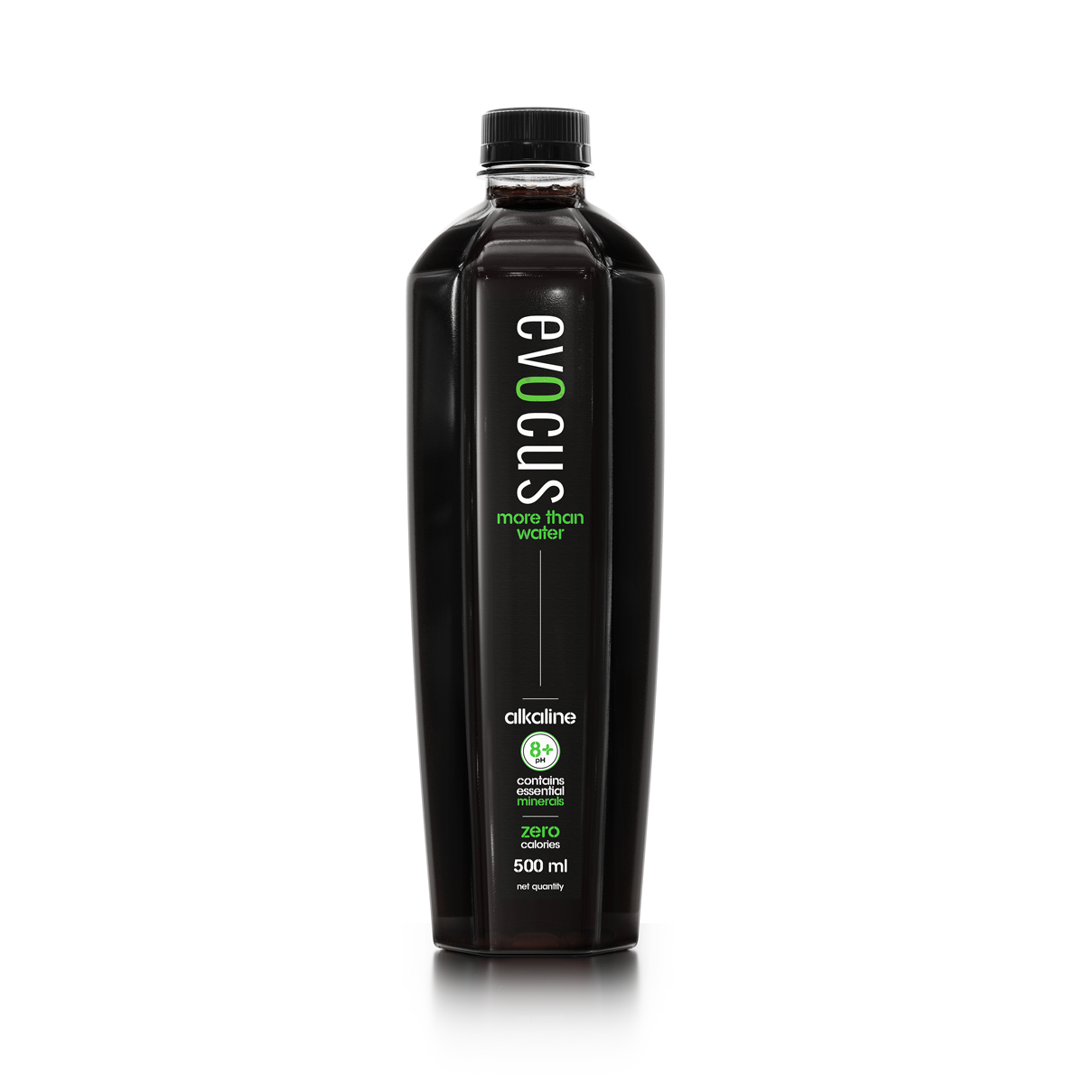  Evocus Black Alkaline Water, 8+ pH Water, Infused with  Essential Minerals, Keeps you Hydrated, PACK OF 6 * 500 ml EACH, ZERO  SUGAR, ZERO CALORIES, ZERO CARBS