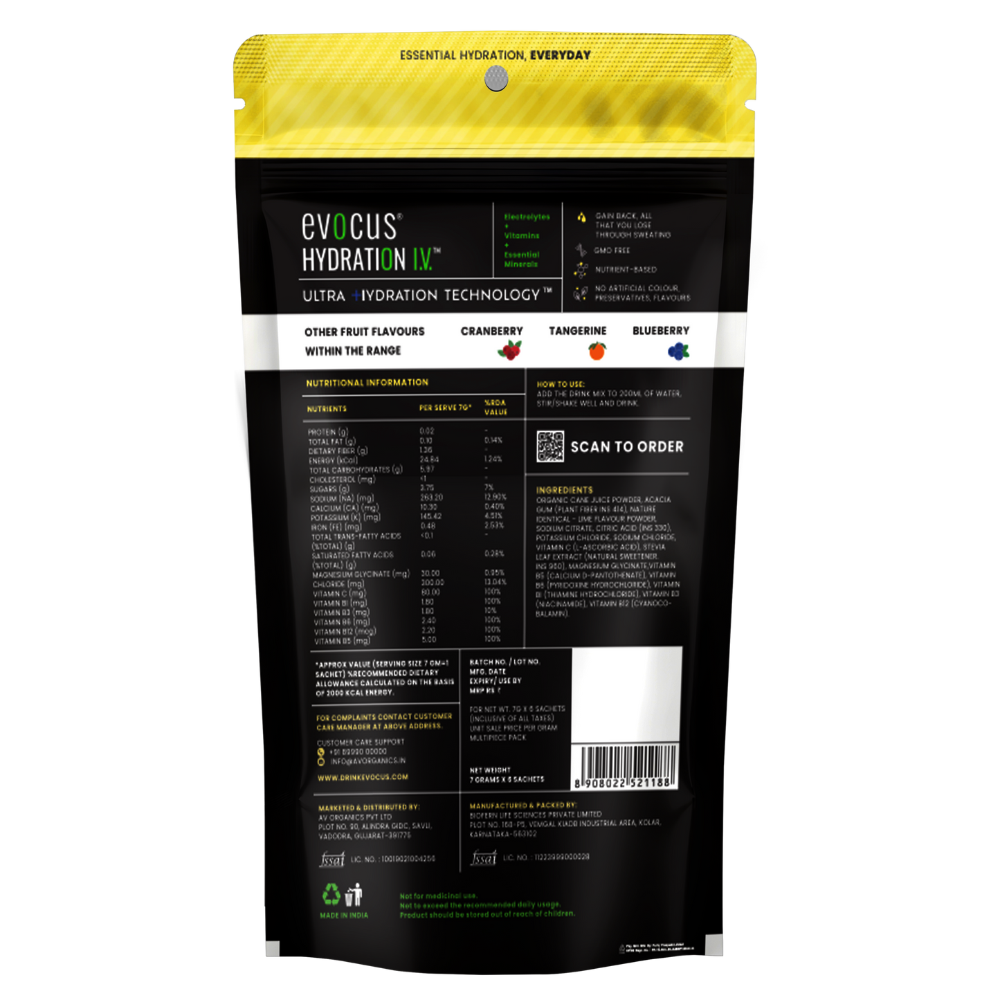 Hydration IV (Electrolytes Drink Mix)- Lime & Yuzu