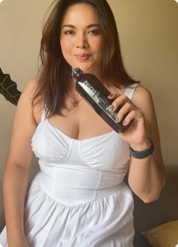 Lin Liashram with Black Alkaline Mineral drink