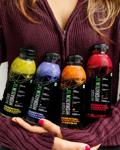 Hydration I.V. Electrolytes Drink - Mix Flavour (500ml) Pack of 8