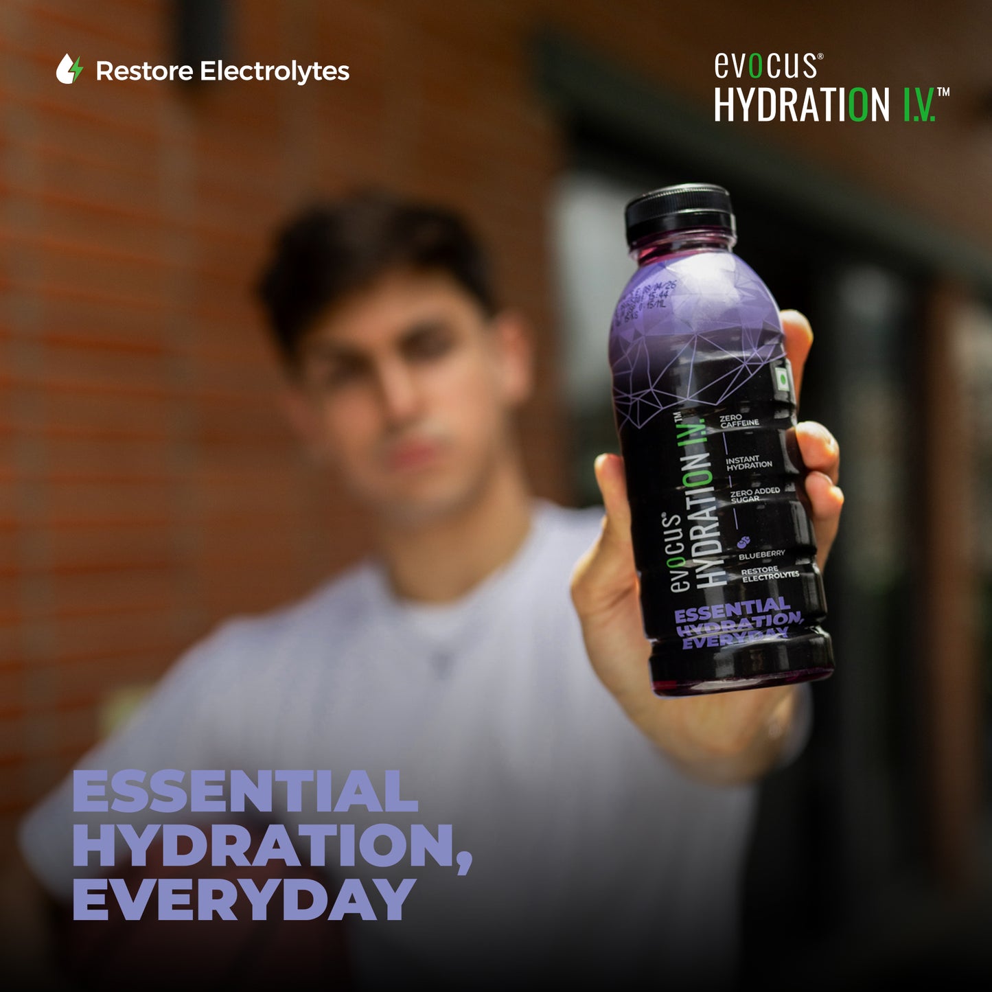 Hydration I.V. Electrolytes Drink - Blueberry (500ml)