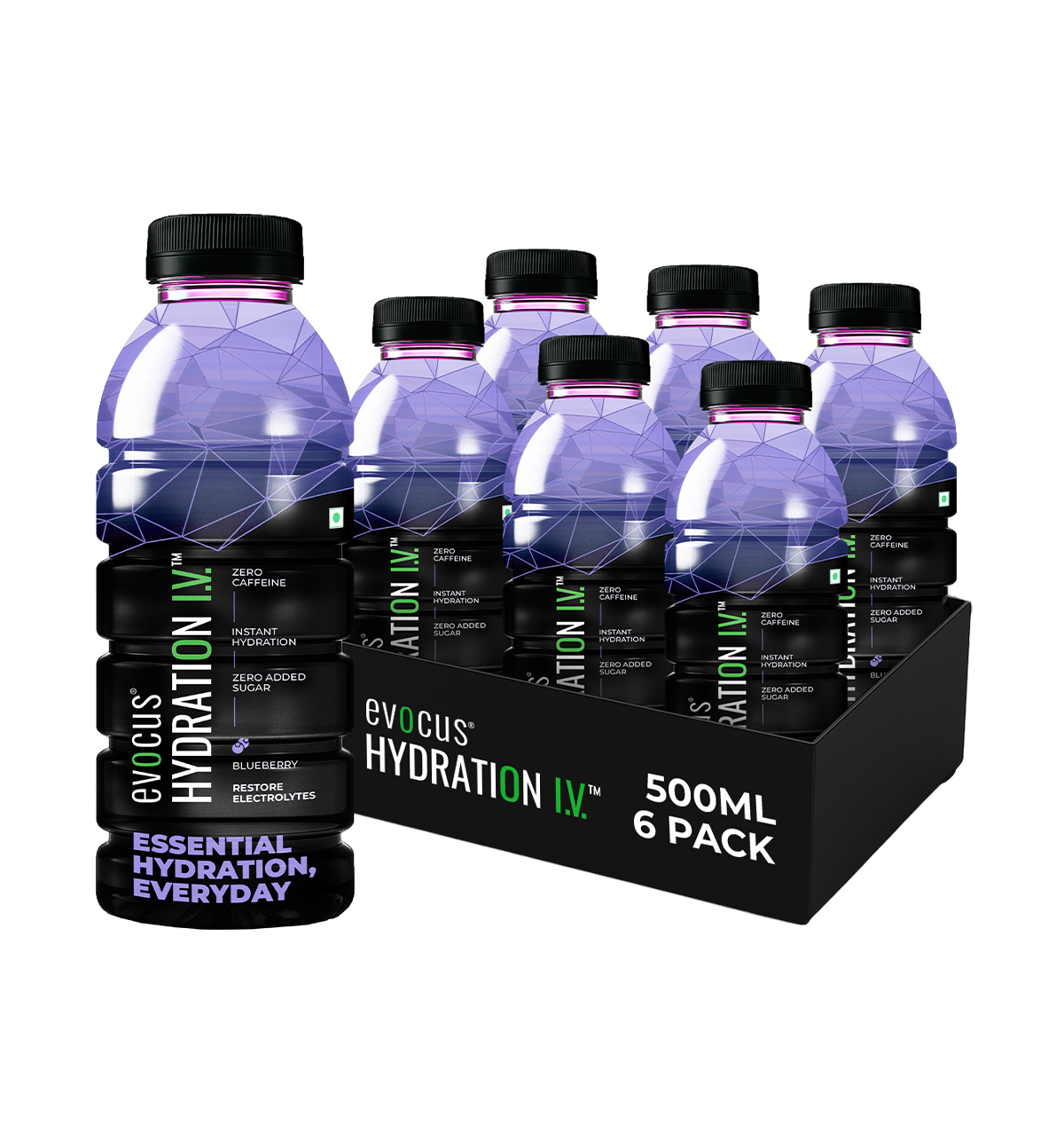 Hydration I.V. Electrolytes Drink - Blueberry (500ml)
