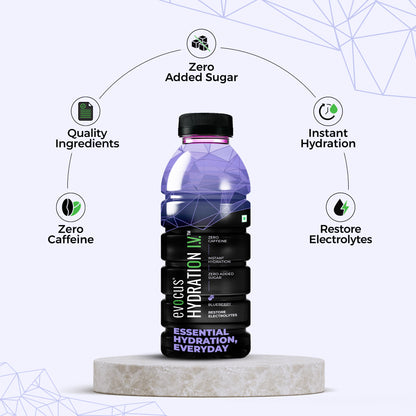 Hydration I.V. Electrolytes Drink - Blueberry (500ml)