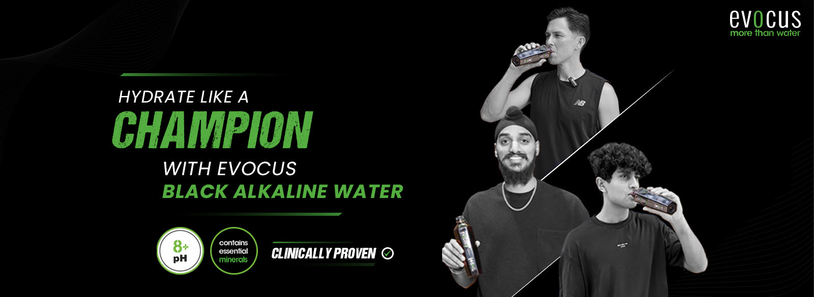 Evocus Evocus Black Alkaline Drink Online | 8+ pH with Natural Minerals