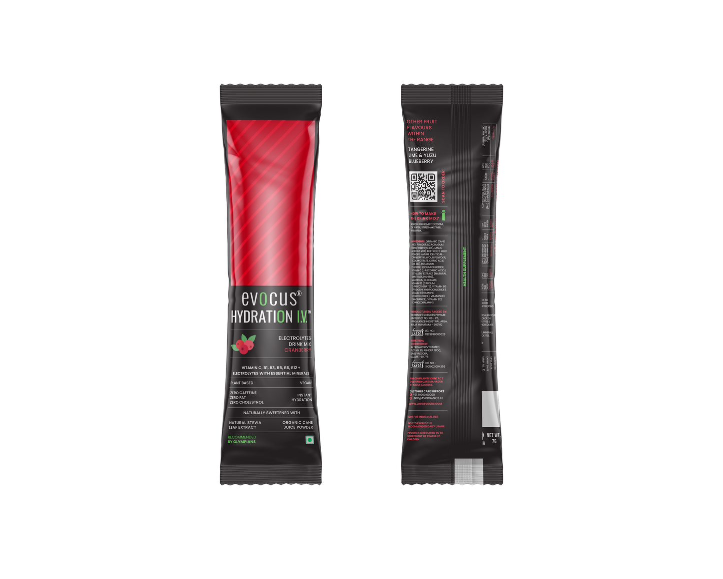 Hydration IV (Electrolytes Drink Mix)- Cranberry