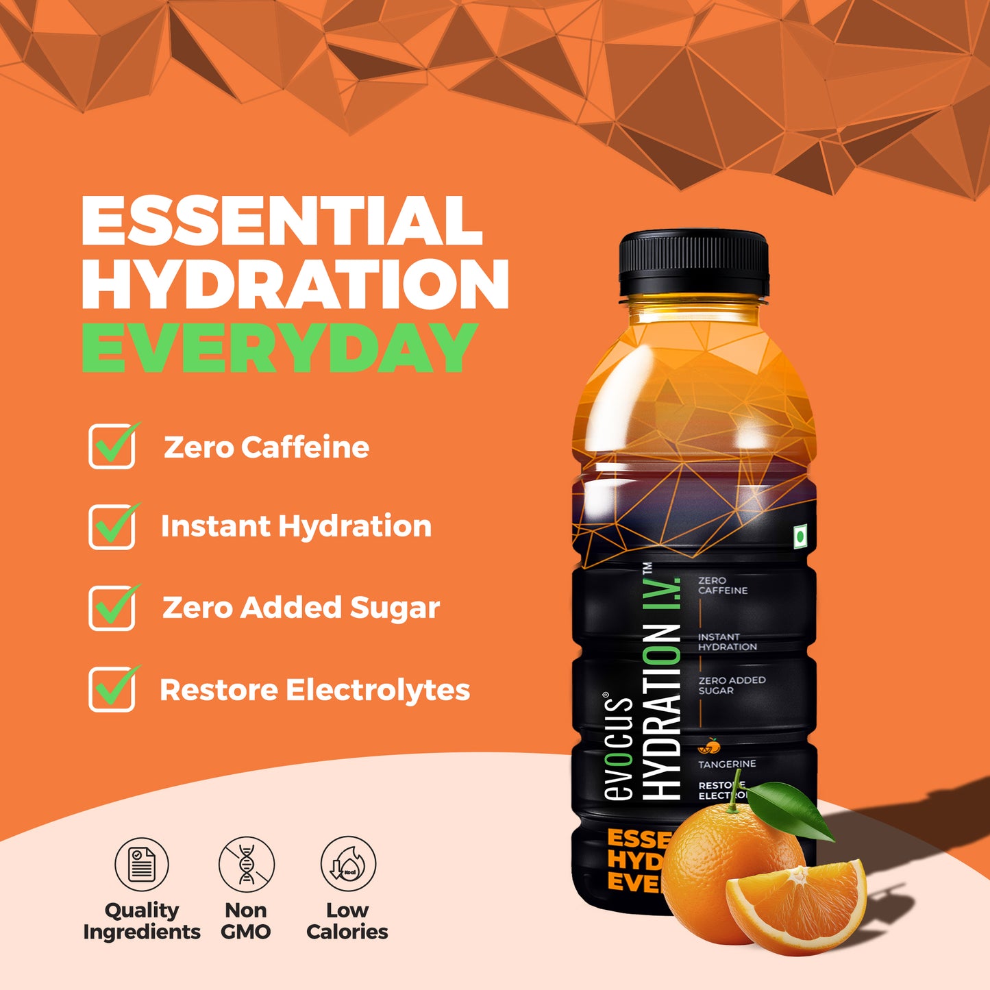 Hydration I.V. Electrolytes Drink - Tangerine (500ml)