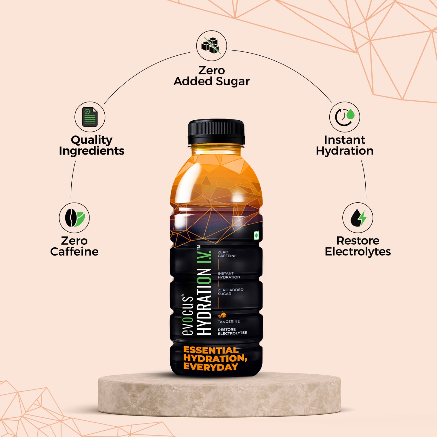 Hydration I.V. Electrolytes Drink - Tangerine (500ml)